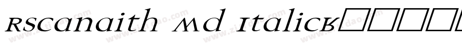 Rscanaith Wd Italic字体转换